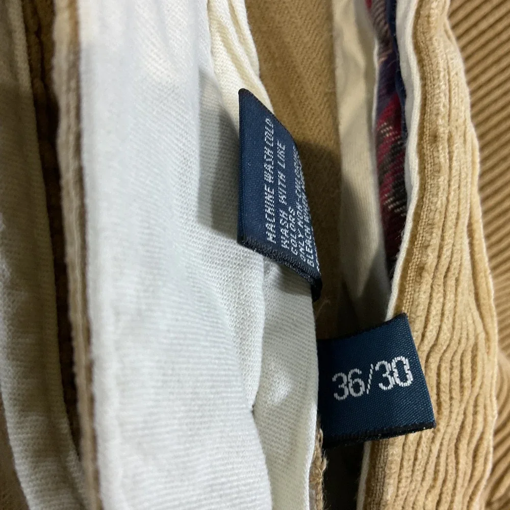 Polo Ralph Lauren Corduroy Pants Mens 36x30 Brown Classic Fit Cotton Chinos